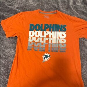 Nike Orange and Gray T-Shirt Miami Dolphins